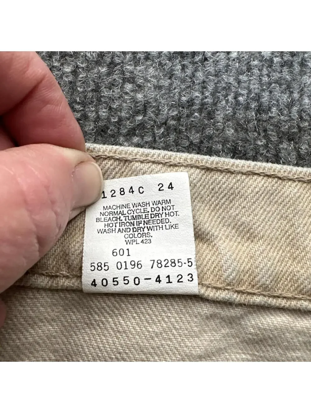 Vintage Levi’s 550 Jeans 36x36 Orange Tab Earth Tone Brown Fade Natural Stone